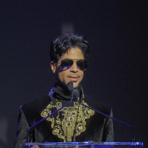 Le chanteur Prince annonce sa nouvelle tournée ''Welcome 2 America'' lors d'une conférence au Apollo Theater à New York le 14 octobre 2010.