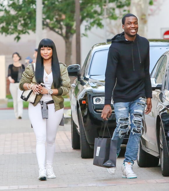 Nicki Minaj et Meek Mill à Beverly Hills, le 16 septembre 2015.