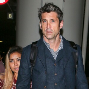 Patrick Dempsey arrive à l'aéroport LAX de Los Angeles. Le 21 décembre 2015