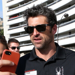 Patrick Dempsey arrive dans les studios du Grand Journal de Canal + à Paris, le 5 juin 2015