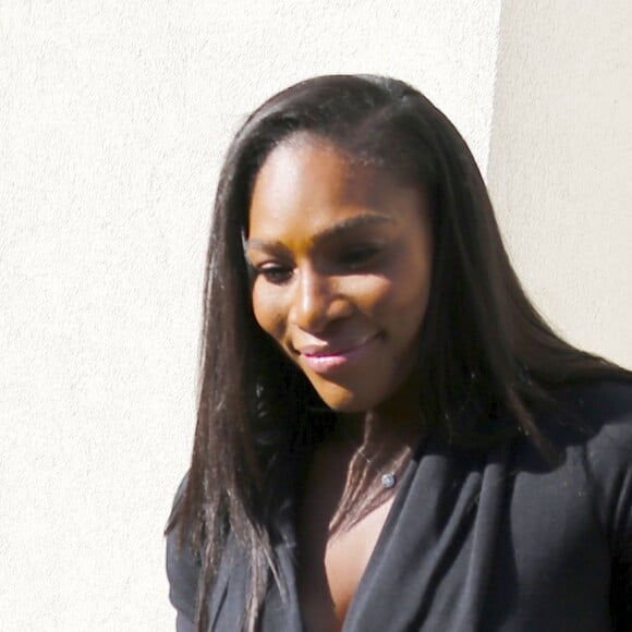 Serena Williams à la sortie de son défilé lors de la fashion week à New York, le 15 septembre 2015.