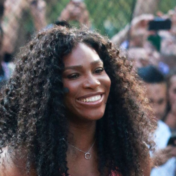 Serena Williams - Les plus grands joueurs de tennis mondiaux ont fait une démonstration au "Nike's NYC Street Tennis" à New York. Le 24 août 2015