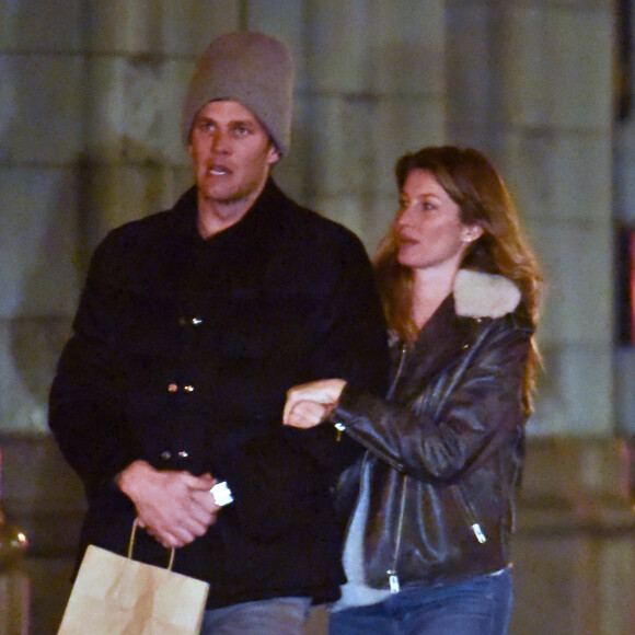 Gisele Bündchen et Tom Brady passent une soirée en amoureux à New York le 5 mars 2016.