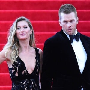 Tom Brady et sa femme Gisele Bündchen - Soirée du Met Ball / Costume Institute Gala 2014: "Charles James: Beyond Fashion" à New York le 5 mai 2014