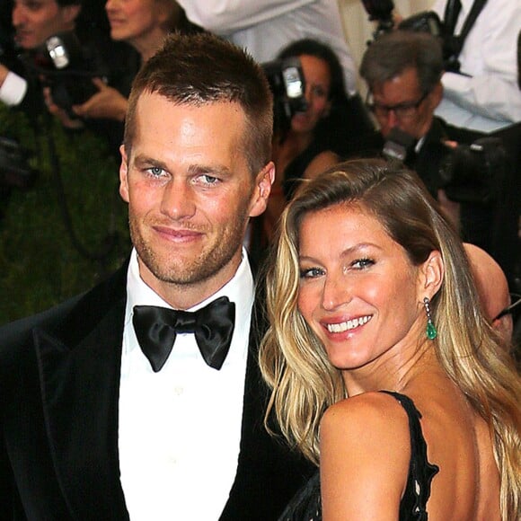 Tom Brady et sa femme Gisele Bündchen - Soirée du Met Ball / Costume Institute Gala 2014: "Charles James: Beyond Fashion" à New York le 5 mai 2014