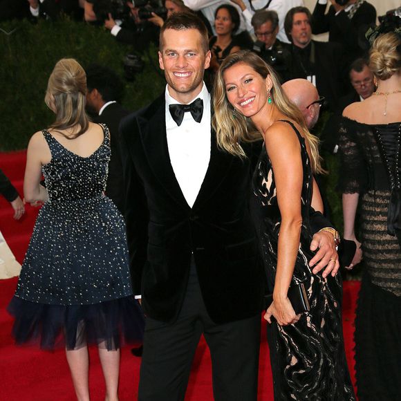 Tom Brady et sa femme Gisele Bündchen - Soirée du Met Ball / Costume Institute Gala 2014: "Charles James: Beyond Fashion" à New York le 5 mai 2014