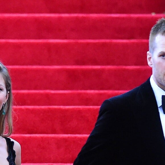 Tom Brady et sa femme Gisele Bündchen - Soirée du Met Ball / Costume Institute Gala 2014: "Charles James: Beyond Fashion" à New York le 5 mai 2014