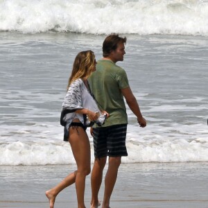 Gisele Bündchen et son mari Tom Brady en vacances au Costa Rica le 27 mars 2016.