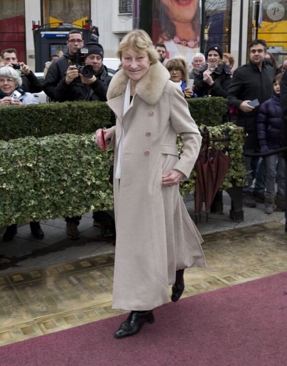 Marisa Borini (Bruni Tedeschi) arrive au déjeuner des nommés aux César au restaurant Fouquet's à Paris, le 8 février 2014