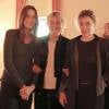 Carla Bruni Sarkozy, Marisa et Valeria Bruni Tedeschi au concert à la fondation Giorgio Cini à Venise lors de la donation des archives du compositeur Alberto Bruni Tedeschi par sa famille le 3 novembre 2009