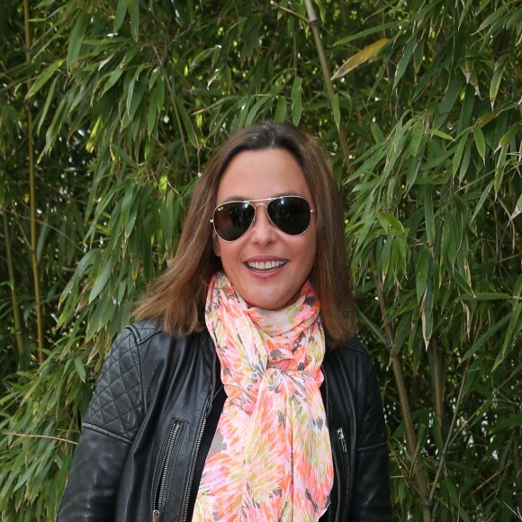 Sandrine Quétier - People au village des Internationaux de France de tennis de Roland Garros à Paris. Le 1er juin 2015.  People at the village of French Tennis Open in Roland Garros in Paris. On June 1, 201501/06/2015 - 