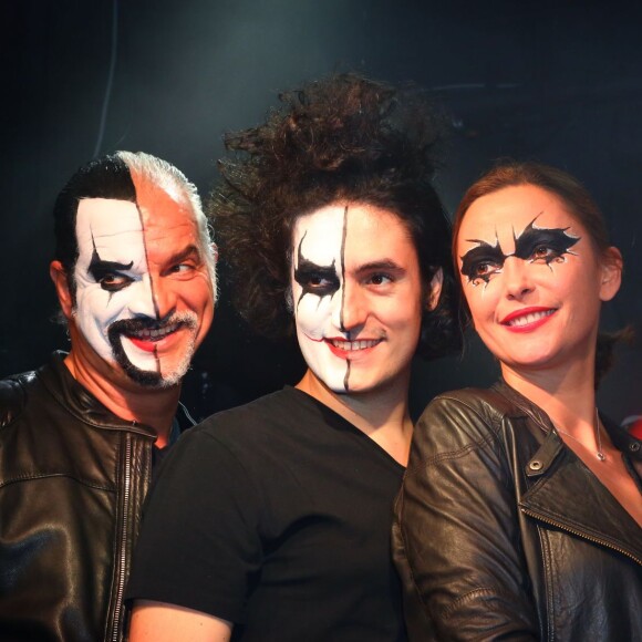 Sandrine Quétier et son groupe The Jokers (composé de Santi, Ludovic Patsouris et Thomas Courcelles) en concert au Bus Palladium à Paris. Le 27 novembre 2014 27/11/2014 - Paris