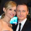 Anne-Marie Duff et son mari James McAvoy - Première du film "Les Suffragettes" à l'Odéon Leicester Square à Londres. Le 7 octobre 2015