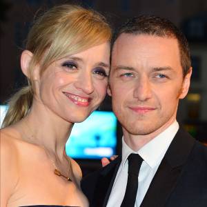 Anne-Marie Duff et son mari James McAvoy - Première du film "Les Suffragettes" à l'Odéon Leicester Square à Londres. Le 7 octobre 2015
