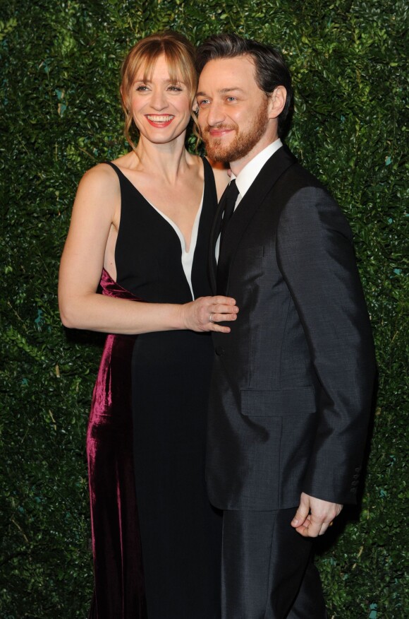 Anne-Marie Duff et son mari James McAvoy - Soirée "Evening Standard Theatre Awards" à Londres le 30 novembre 2014.