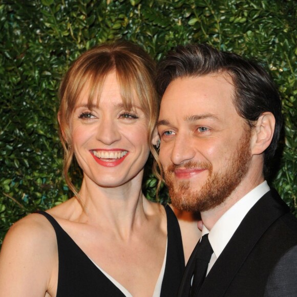 Anne-Marie Duff et son mari James McAvoy - Soirée "Evening Standard Theatre Awards" à Londres le 30 novembre 2014.