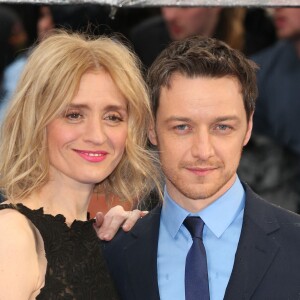 James McAvoy et sa femme Anne-Marie Duff lors de la première du film "X Men: Days of Future Past" à Londres, le 12 mai 2014.