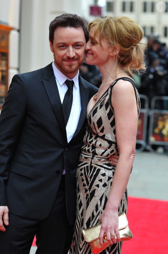 James McAvoy & Anne Marie Duff à Londres le 28 avril 2013.