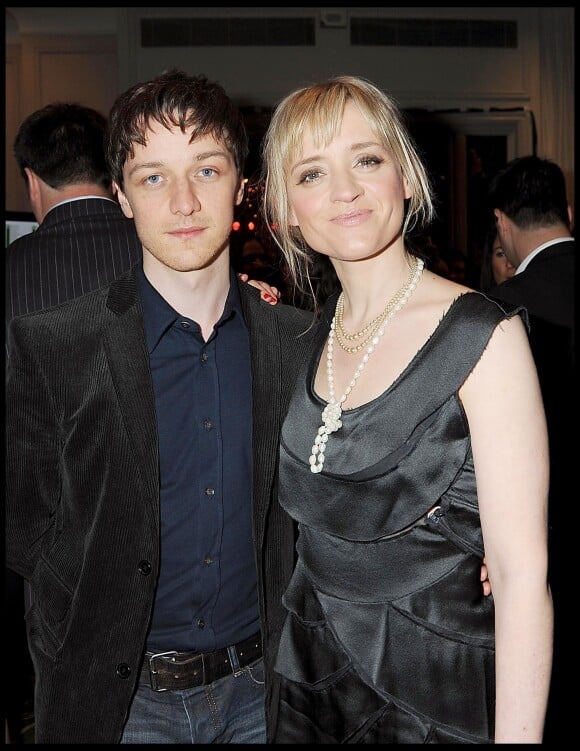 James McAvoy et sa femme Anne-Marie Duff à Londres en mars 2009.