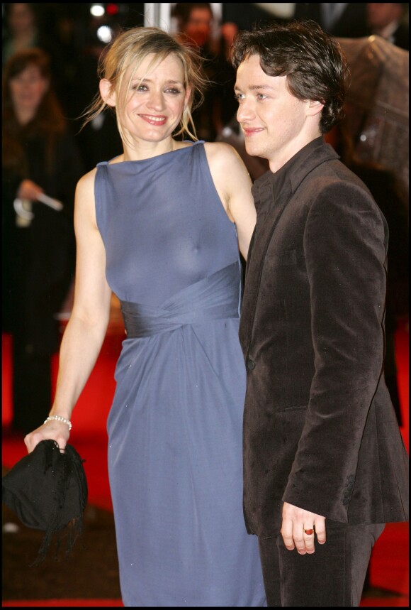 James McAvoy et sa femme Anne-Marie Duff à Londres en mars 2007.