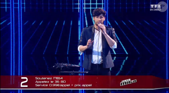 MB14 lors de la finale de The Voice 5, sur TF1, le samedi 14 mai 2016