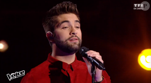 MB14 chante avec Kendji Girac lors de la finale de The Voice 5, sur TF1, le samedi 14 mai 2016