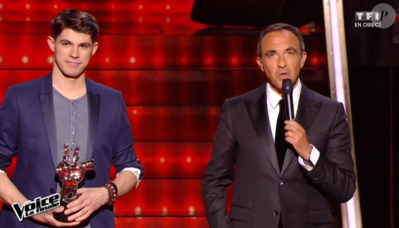 Les 4 finalistes lors de la finale de The Voice 5, sur TF1, le samedi 14 mai 2016