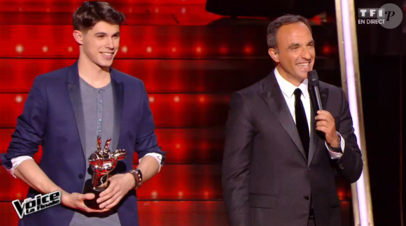 Les 4 finalistes lors de la finale de The Voice 5, sur TF1, le samedi 14 mai 2016
