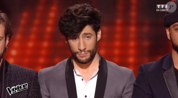 Les 4 finalistes lors de la finale de The Voice 5, sur TF1, le samedi 14 mai 2016