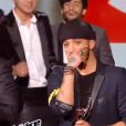 Slimane grand gagnant de The Voice 5 lors de la finale de The Voice 5, sur TF1, le samedi 14 mai 2016
