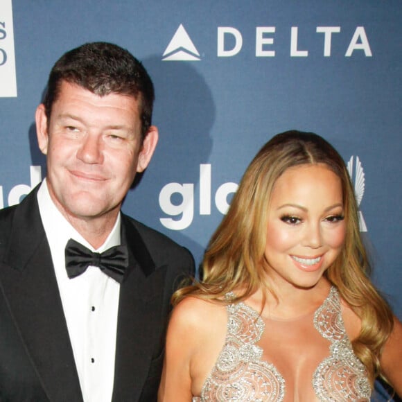 Mariah Carey et son fiancé James Packer à la 27ème soirée annuelle Glaad Media à The Waldorf-Astoria à New York. Les amoureux devraient se dire oui dans le cadre de la télé­réa­lité de la diva, actuel­le­ment en tour­nage. le 14 mai 2016