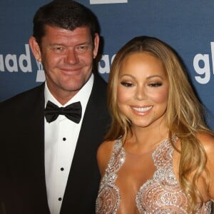 Mariah Carey et son fiancé James Packer à la 27ème soirée annuelle Glaad Media à The Waldorf-Astoria à New York. Les amoureux devraient se dire oui dans le cadre de la télé­réa­lité de la diva, actuel­le­ment en tour­nage. le 14 mai 2016 © Nancy Kaszerman via Bestimage