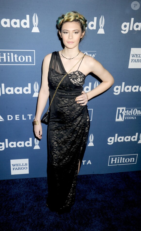 Nicole Maines à la 27ème soirée annuelle Glaad Media à The Waldorf-Astoria à New York, le 14 mai 2016