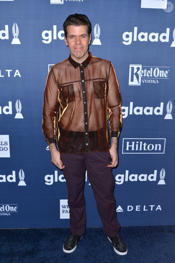 Perez Hilton  à la 27ème soirée annuelle Glaad Media à The Waldorf-Astoria à New York, le 14 mai 2016