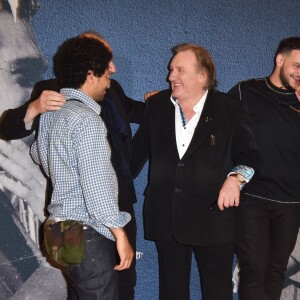 Le réalisateur Rachid Djaïdani, Édouard Waintrop, Gérard Depardieu et Sadek - Photocall du film "Tour de France" présenté à la Quinzaine des réalisateurs lors du 69 ème Festival International du Film de Cannes le 15 mai 2016 © Lionel Urman / Bestimage