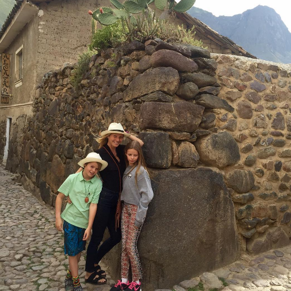 Gwyneth Paltrow a partagé une photo d'elle et ses enfants Apple et Moses sur sa page Instagram, au mois d'avril 2016