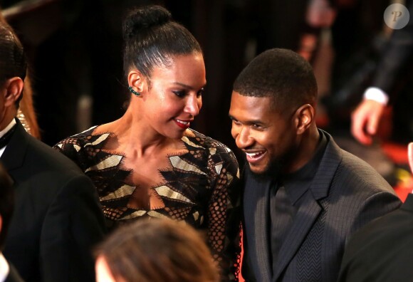 Usher et sa femme Grace Miguel - Montée des marches du film "Hands of Stone" lors du 69ème Festival International du Film de Cannes. Le 16 mai 2016. © Dominique Jacovides- Cyril Moreau/Bestimage