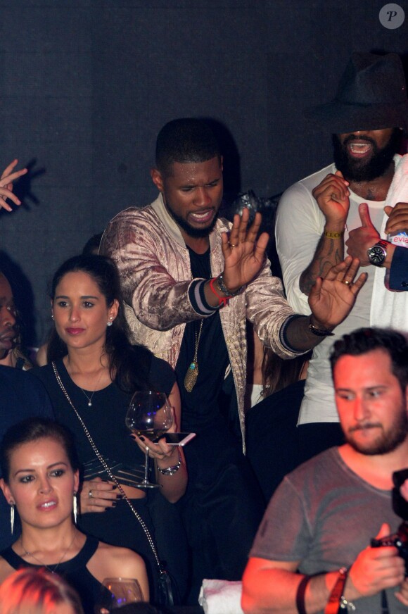 Exclusif - Usher - People au nightclub le Gotha à Cannes pendant le 69ème Festival International du Film de Cannes le 15 mai 2016. © Rachid Bellak/Bestimage