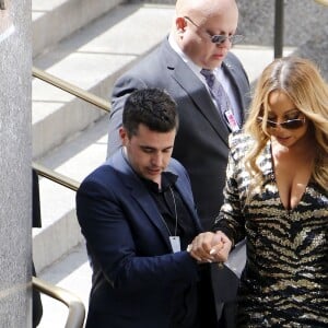 Mariah Carey à son arrivée au Rockefeller Center à New York le 16 mai 2016