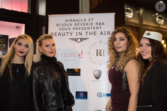 Exclusif - Amélie Neten, guest - Inauguration de l'institut de beauté Air Nails à Paris, le 11 janvier 2016