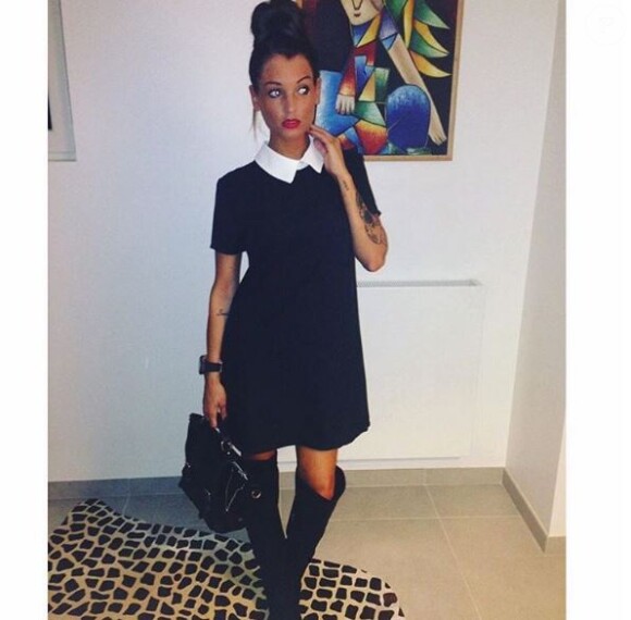 Aurélie Dotremont en brune, sur Instagram