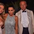 Exclusif - Kim Kardashian entre Fawaz Gruosi et sa fille Allegra - Soirée de Grisogono à l'hôtel Eden Roc au Cap d'Antibes lors du 69ème Festival International du Film de Cannes. Le 17 mai 2016. © Borde-Bebert-Jacovides / Bestimage