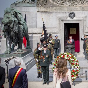 Le roi Abdallah II et la reine Rania de Jordanie sont accueillis au Palais Royal par le roi Philippe et la reine Mathilde de Belgique, pour une réception, à l'occasion d'une visite d'état de trois jours en Belgique. Bruxelles, 18 mai 2016.