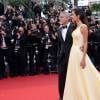 George Clooney et sa femme Amal Alamuddin Clooney, habillée d'une robe haute couture Atelier Versace et de bijoux Cartier - Montée des marches du film "Money Monster" lors du 69ème Festival International du Film de Cannes. Le 12 mai 2016. © Borde-Jacovides-Moreau/Bestimage