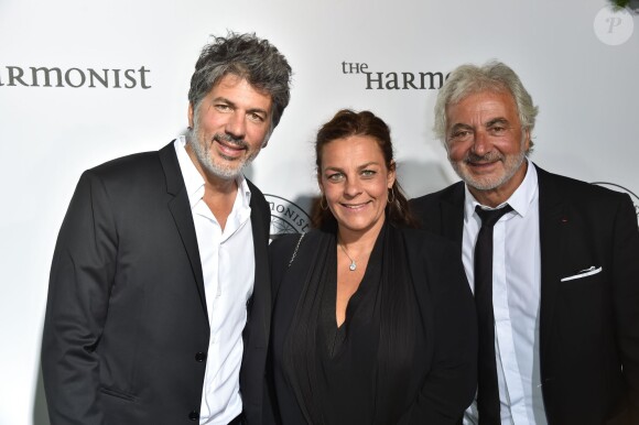 Franck Provost et ses enfants Olivia et Fabien - Photocall de la soirée "The Harmonist" lors du 69ème Festival International du Film de Cannes. Le 16 mai 2016 © Lionel Urman / Bestimage