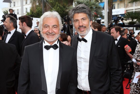 Franck Provost et son fils Fabien Provost - Montée des marches du film "Dheepan" lors du 68 ème Festival International du Film de Cannes, à Cannes le 21 mai 2015.