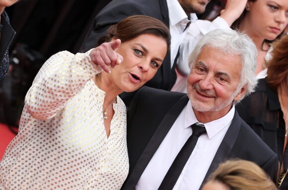 Franck Provost et sa fille Olivia Provost - Montée des marches du film "Mad Max : Fury Road" lors du 68 ème Festival International du Film de Cannes, à Cannes le 14 mai 2015.