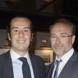 Exclusif - Le docteur Guillaume Pourcher et le professeur David Nocca à la conférence de presse de la ligue mondiale contre l'obésité à l'hôtel Pullman à Paris le 20 mai 2016. COADIC GUIREC/Bestimage