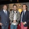 Exclusif - Le docteur Guillaume Pourcher , Laurent Ournac et David Nocca à la conférence de presse de la ligue mondiale contre l'obésité à l'hôtel Pullman à Paris le 20 mai 2016. COADIC GUIREC/Bestimage