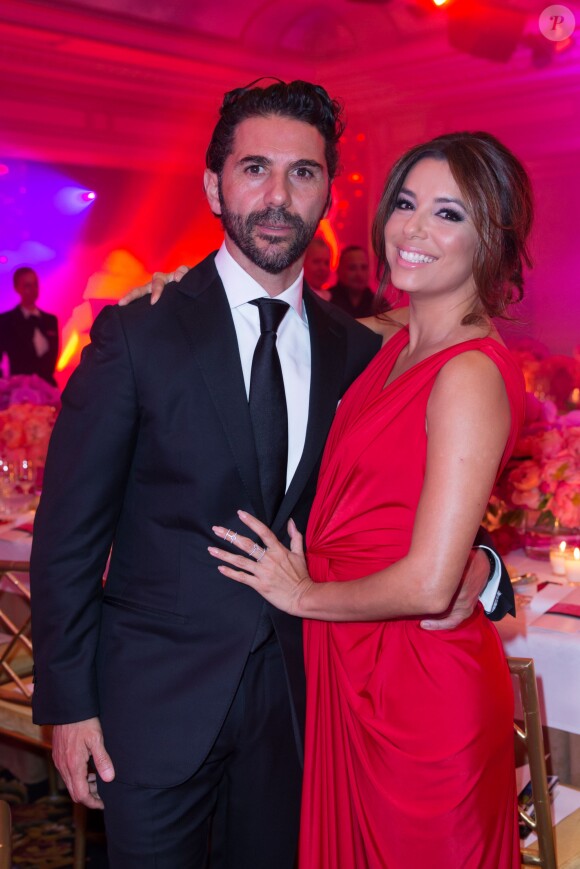 Eva Longoria et Jose Antonio Baston - Dîner du Global Gift Gala organisé au Four Seasons Hôtel George V à Paris, le 25 mai 2015